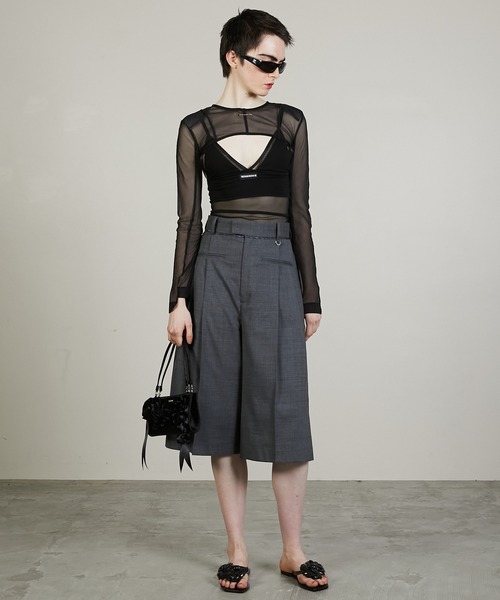 PRANK PROJECT（プランクプロジェクト）の「シアーショートボレロ / Sheer Short Bolero（カーディガン/ボレロ・レディース・ブラック/ブルー/ホワイト・FREE）」の7枚目の写真