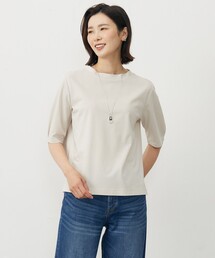J.PRESS Ladies（J.プレス レディス）の「【洗える・抗菌防臭・接触冷感・吸水速乾】ドライポンチ モックネック カットソー（Tシャツ/カットソー）」