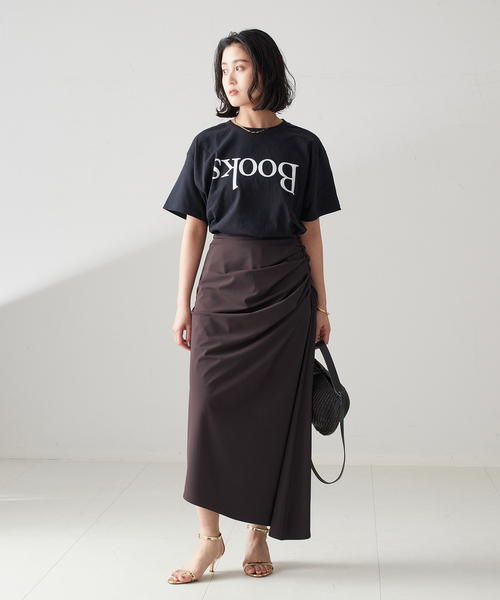 journal standard L'essage(ジャーナルスタンダードレサージュ)の「【Pacific BOOKS 】upside down BLACK t-shirts:Tシャツ(Tシャツ/カットソー・レディース・ブラック・LARGE)」の10枚目の写真