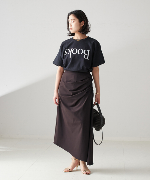 Pacific BOOKS 】upside down BLACK t-shirts：Tシャツ（Tシャツ