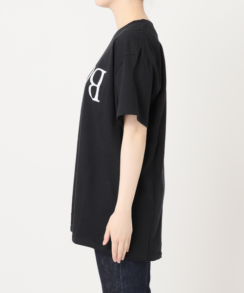 journal standard L'essage(ジャーナルスタンダードレサージュ)の「【Pacific BOOKS 】upside down BLACK t-shirts:Tシャツ(Tシャツ/カットソー・レディース・ブラック・LARGE)」の2枚目の写真