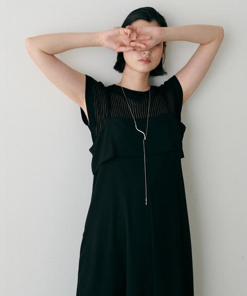 LARUTA（ラルータ）の「【LARUTA】針抜きフレンチスリーブニットプルオーバー（ニット/セーター・レディース・ピンク/オフホワイト/ブラウン/ブラック・FREE）」の22枚目の写真
