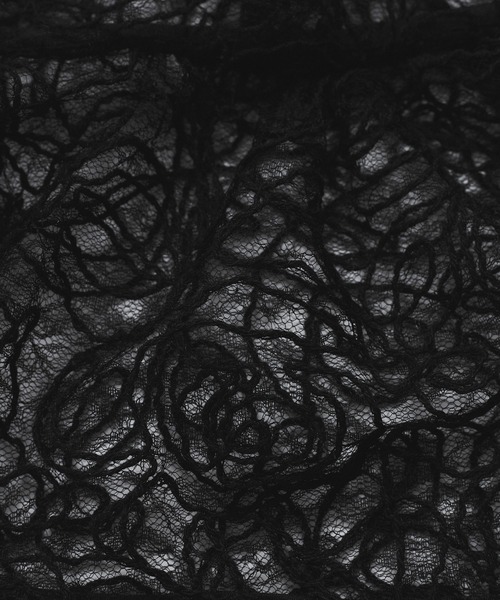 VIS（ビス）の「コードレース柄アソートビスチェ（キャミソール・レディース・ブラック/キナリ・FREE）」の8枚目の写真