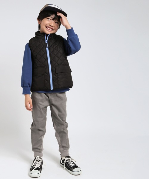 DILASH（ディラッシュ）の「ソフトパウダーストレッチツイルジョガーパンツ（その他パンツ・キッズ・グレー/ブルー/レンガ・100/140/130/120/110/90）」の6枚目の写真