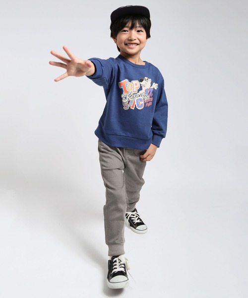 DILASH（ディラッシュ）の「ソフトパウダーストレッチツイルジョガーパンツ（その他パンツ・キッズ・グレー/ブルー/レンガ・100/140/130/120/110/90）」の8枚目の写真