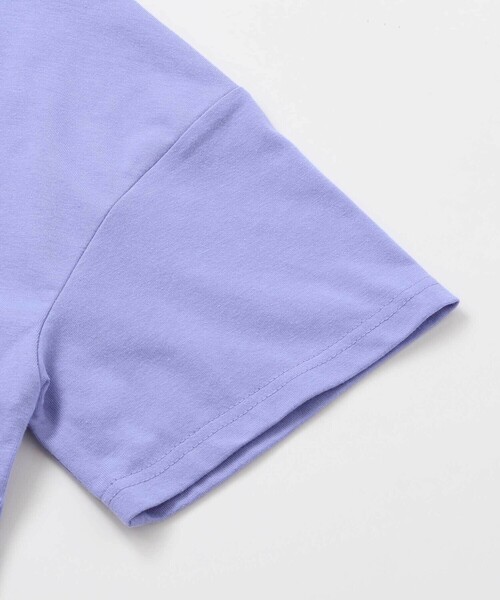 ZIDDY（ジディ）の「【接触冷感】ラインストーンロゴTシャツ（Tシャツ/カットソー・キッズ・パープル/ブラック・130cm/140cm/150cm/FREE）」の11枚目の写真