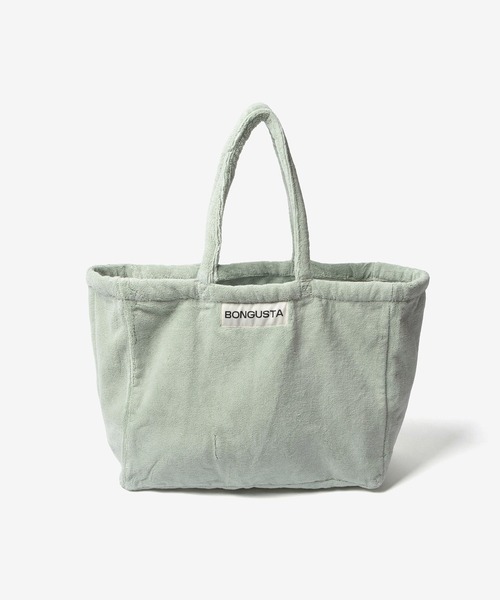 BONGUSTA（ボングスタ）の「BONGUSTA NARAM WEEKEND BAG ボングスタ パイル地トートバッグ（トートバッグ・レディース・ピンク系1/ブルー系1/オレンジ系/パープル系その他/ブラウン系1/ホワイト系1/ベージュ系1/グリーン系1/ミント・FREE）」の4枚目の写真