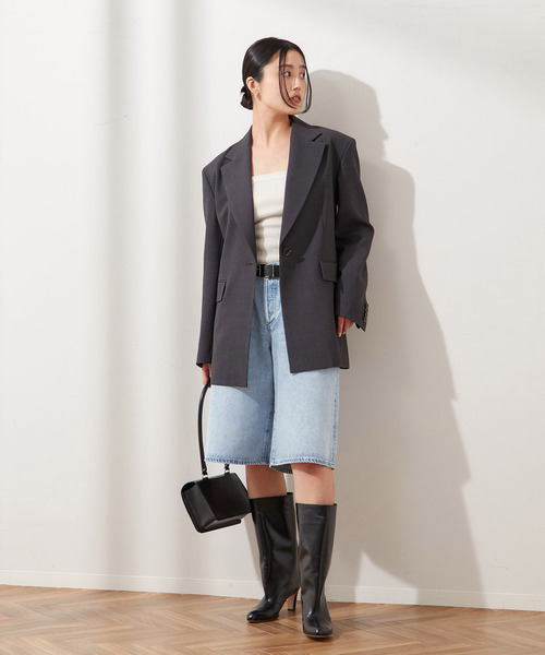 AGOLDE（エーゴールドイー）の「【AGOLDE / エーゴールドイー】BAGGY V-SHORT IN PREVAIL：デニム（デニムパンツ・レディース・サックスブルー・27cm/26cm）」の2枚目の写真