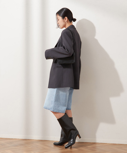 AGOLDE（エーゴールドイー）の「【AGOLDE / エーゴールドイー】BAGGY V-SHORT IN PREVAIL：デニム（デニムパンツ・レディース・サックスブルー・27cm/26cm）」の3枚目の写真