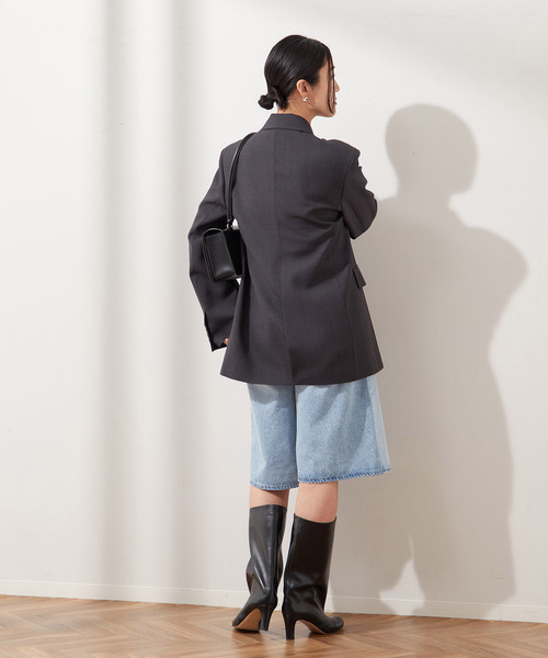 AGOLDE（エーゴールドイー）の「【AGOLDE / エーゴールドイー】BAGGY V-SHORT IN PREVAIL：デニム（デニムパンツ・レディース・サックスブルー・27cm/26cm）」の4枚目の写真