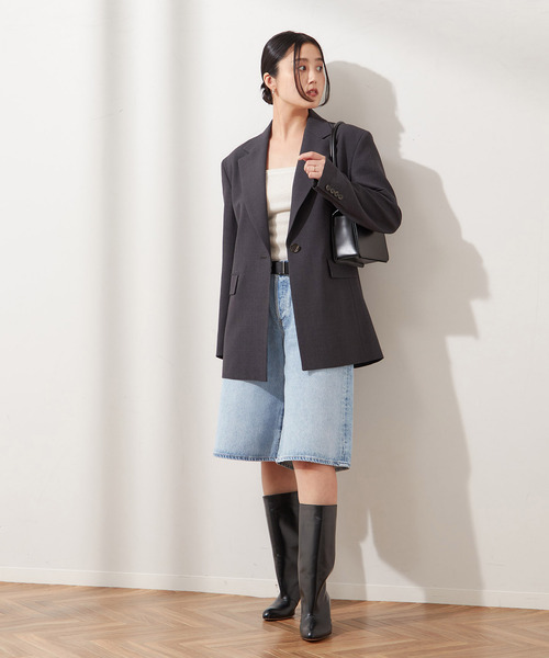 AGOLDE（エーゴールドイー）の「【AGOLDE / エーゴールドイー】BAGGY V-SHORT IN PREVAIL：デニム（デニムパンツ・レディース・サックスブルー・27cm/26cm）」の5枚目の写真