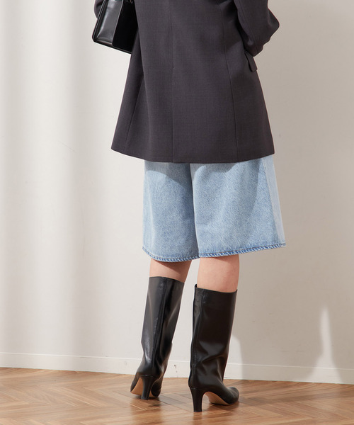 AGOLDE（エーゴールドイー）の「【AGOLDE / エーゴールドイー】BAGGY V-SHORT IN PREVAIL：デニム（デニムパンツ・レディース・サックスブルー・27cm/26cm）」の7枚目の写真