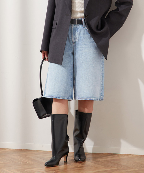 AGOLDE（エーゴールドイー）の「【AGOLDE / エーゴールドイー】BAGGY V-SHORT IN PREVAIL：デニム（デニムパンツ・レディース・サックスブルー・27cm/26cm）」の8枚目の写真