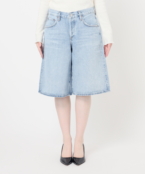 AGOLDE（エーゴールドイー）の「【AGOLDE / エーゴールドイー】BAGGY V-SHORT IN PREVAIL：デニム（デニムパンツ・レディース・サックスブルー・27cm/26cm）」の9枚目の写真