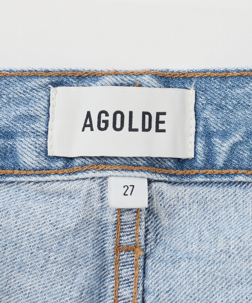 AGOLDE（エーゴールドイー）の「【AGOLDE / エーゴールドイー】BAGGY V-SHORT IN PREVAIL：デニム（デニムパンツ・レディース・サックスブルー・27cm/26cm）」の21枚目の写真