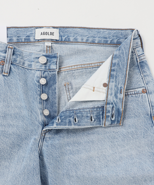 AGOLDE（エーゴールドイー）の「【AGOLDE / エーゴールドイー】BAGGY V-SHORT IN PREVAIL：デニム（デニムパンツ・レディース・サックスブルー・27cm/26cm）」の22枚目の写真