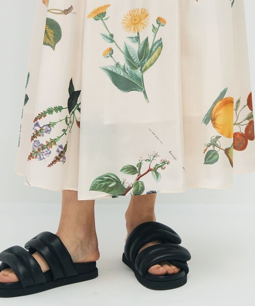 caban（キャバン）の「シルク Green Showerプリント フレアスカート（スカート・レディース・ホワイト系その他/ライトブルー/ブラウン系その他/イエロー系その他/ブラック系その他・XS/S）」の10枚目の写真