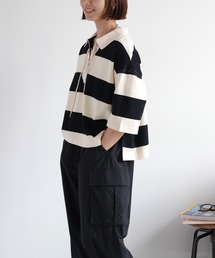 cepo（セポ）の「レースアップラガーショートスリーブポロTee（Tシャツ/カットソー）」
