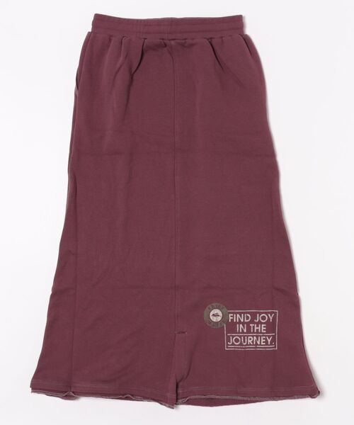 KRIFF MAYER Lady's Collection（クリフメイヤーレディースコレクション）の「【本体綿100％】ざっくり裏毛スウェットスカート（スカート・レディース・ブラック/パープル/イエロー/ベージュ/カラフル/グレー/ナチュラル・MEDIUM/LARGE）」の10枚目の写真