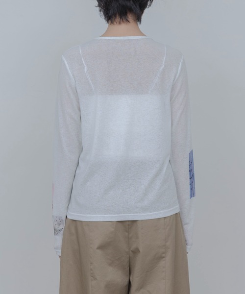 Eimee Law(エイミーロウ)の「アートフォトプリント シアートップス(Tシャツ/カットソー・レディース・ピンク/スミクロ/アイボリー/ライトグレー/ミント/ブラック/オフホワイト/ホワイト系その他・FREE)」の21枚目の写真