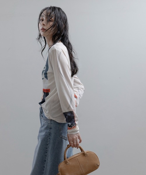 コラージュプリント シアートップス Eimee Law│Eimee Law & LHELBIE