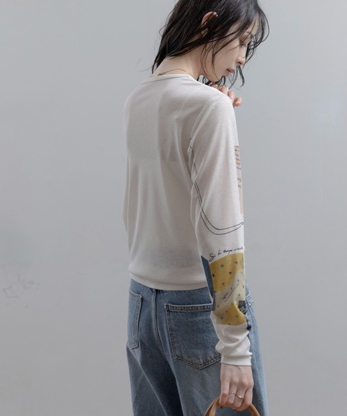 コラージュプリント シアートップス Eimee Law│Eimee Law & LHELBIE