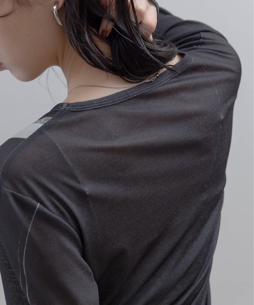 コラージュプリント シアートップス Eimee Law│Eimee Law & LHELBIE