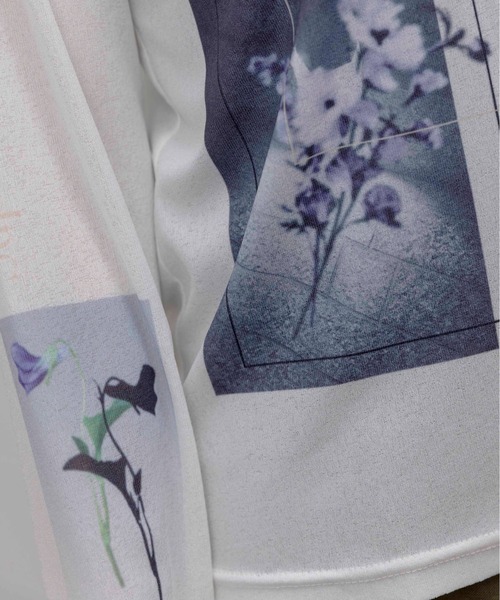 Eimee Law（エイミーロウ）の「アートフォトプリント シアートップス（Tシャツ/カットソー・レディース・ピンク/スミクロ/アイボリー/ライトグレー・FREE）」の19枚目の写真