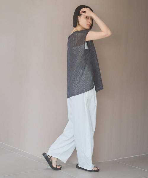 A part by リネンコンメッシュプルオーバー グレー A part by｜リネンコンメッシュプルオーバー | Rakuten Fashion