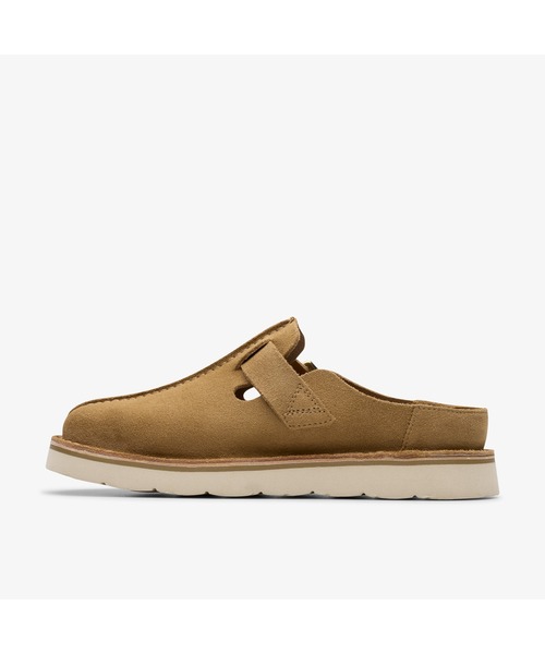 Clarks（クラークス）の「Solsbury Mule. / レディースソルスブリーミュール（ダークサンドスエード）（サンダル・レディース・ブラウン・UK3/UK3.5/UK4/UK4.5/UK5/UK5.5/UK6）」の2枚目の写真