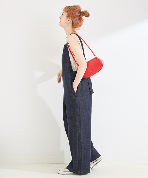 B.C STOCK(ベーセーストック)の「ウォッシャブル / DU JOUR/デュ ジュール JEAN BARE SALOPETTE(サロペット/オーバーオール・レディース・ホワイト/ネイビー・FREE)」の22枚目の写真