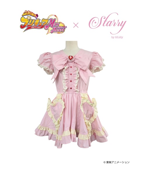 M〜L　ふたりはプリキュア　Max Heart　ルルン　ワンピース　なりきり M〜L ふたりはプリキュア Max Heart ルルン ワンピース なりきり