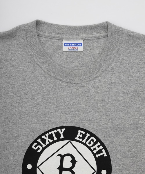 68&brothers(シックスティエイトアンドブラザーズ)の「68&BROTHERS シックスティーエイトアンドブラザーズ / "Brooklyn" S/S Heavy weight Tee(Tシャツ/カットソー・メンズ・サックスブルー/ヘザーグレー/ホワイト/アイボリー・LARGE/X-LARGE/XX-LARGE/MEDIUM)」の6枚目の写真