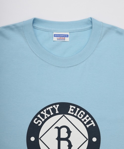 68&brothers(シックスティエイトアンドブラザーズ)の「68&BROTHERS シックスティーエイトアンドブラザーズ / "Brooklyn" S/S Heavy weight Tee(Tシャツ/カットソー・メンズ・サックスブルー/ヘザーグレー/ホワイト/アイボリー・LARGE/X-LARGE/XX-LARGE/MEDIUM)」の9枚目の写真