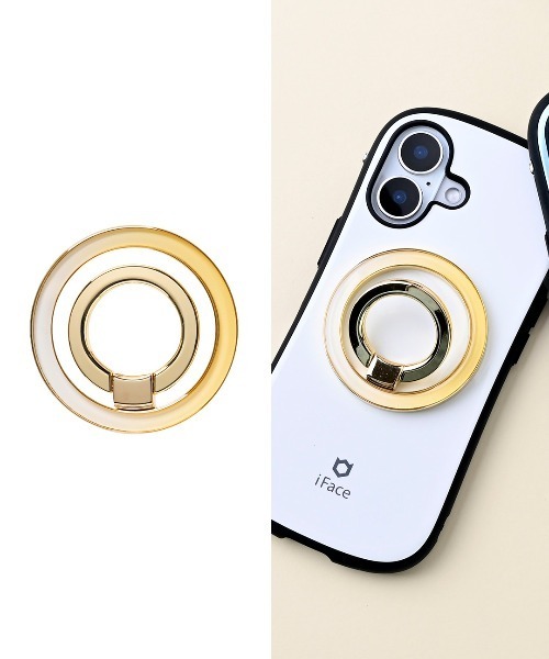 Hamee（ハミィ）の「PHONEAR チェジャリング MagSafe対応 スマホリング（スマホグッズ・レディース・ラベンダー/ゴールド系その他6/Silver/ブルーグラス/ローズ/レモンイエロー/シルバー系その他5/シルバー系その他3/ゴールド系その他3/ブルー系その他2/ゴールド系その他7/シルバー系その他6/ゴールド系その他5/その他3/その他2/その他1/ピンク系その他5/ピンク系その他3/シャンパン/ピンク系その他2・FREE）」の5枚目の写真