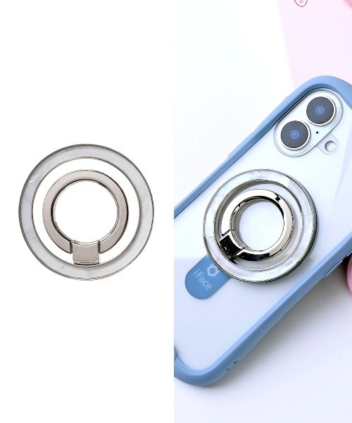 Hamee（ハミィ）の「PHONEAR チェジャリング MagSafe対応 スマホリング（スマホグッズ・レディース・ラベンダー/ゴールド系その他6/Silver/ブルーグラス/ローズ/レモンイエロー/シルバー系その他5/シルバー系その他3/ゴールド系その他3/ブルー系その他2/ゴールド系その他7/シルバー系その他6/ゴールド系その他5/その他3/その他2/その他1/ピンク系その他5/ピンク系その他3/シャンパン/ピンク系その他2・FREE）」の10枚目の写真