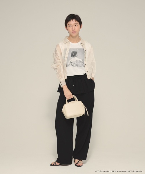 eL（エル）の「【eL】LIFE PICTURE COLLECTION Tshirts NS/575730（Tシャツ/カットソー・レディース・ホワイト/ブラック・FREE）」の11枚目の写真