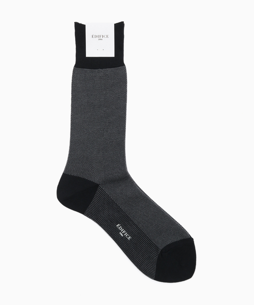 EDIFICE(エディフィス)の「バーズアイ(ソックス/靴下・メンズ・ブラウン系その他/ブルー/チャコールグレー・FREE)」の1枚目の写真
