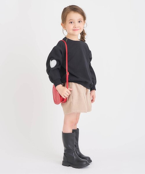 apres les cours(アプレレクール)の「ハートポシェット(ショルダーバッグ・キッズ・シルバー/レッド・FREE)」の5枚目の写真