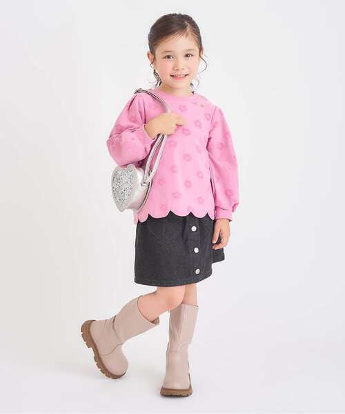 apres les cours(アプレレクール)の「ハートポシェット(ショルダーバッグ・キッズ・シルバー/レッド・FREE)」の10枚目の写真