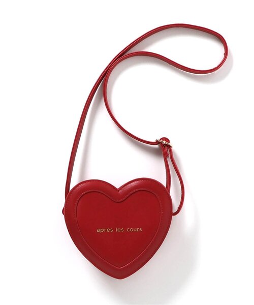 apres les cours(アプレレクール)の「ハートポシェット(ショルダーバッグ・キッズ・シルバー/レッド・FREE)」の16枚目の写真