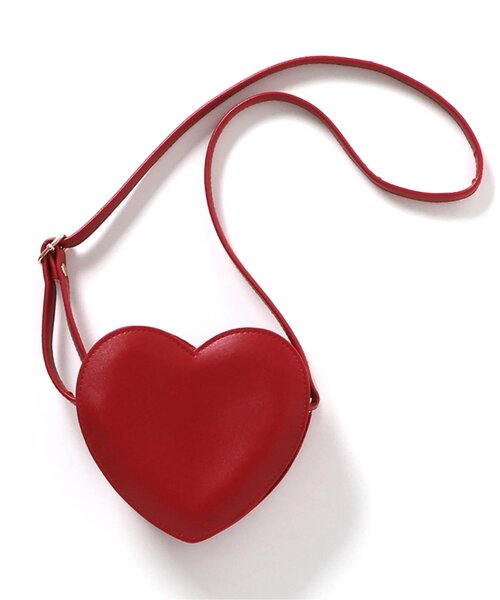 apres les cours(アプレレクール)の「ハートポシェット(ショルダーバッグ・キッズ・シルバー/レッド・FREE)」の18枚目の写真