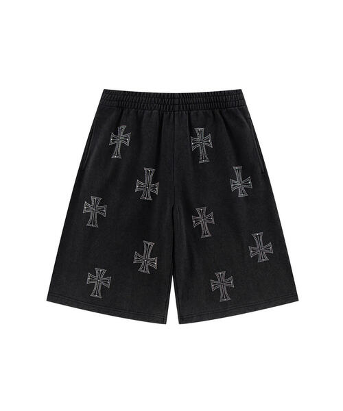 UNKNOWN LONDON(アンノウン・ロンドン)の「UNKNOWNLONDON/アンノウンロンドン/OUTLINE CROSS SWEAT SHORTS(スウェットパンツ・メンズ・ベージュ/レッド/ブラック・L/M/S)」の9枚目の写真
