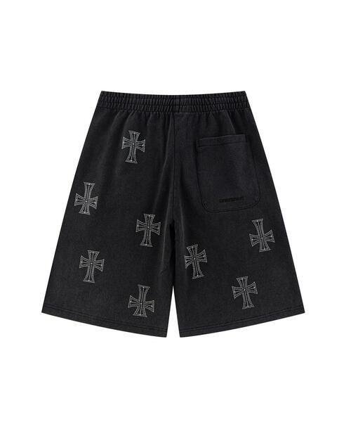 UNKNOWN LONDON(アンノウン・ロンドン)の「UNKNOWNLONDON/アンノウンロンドン/OUTLINE CROSS SWEAT SHORTS(スウェットパンツ・メンズ・ベージュ/レッド/ブラック・L/M/S)」の10枚目の写真