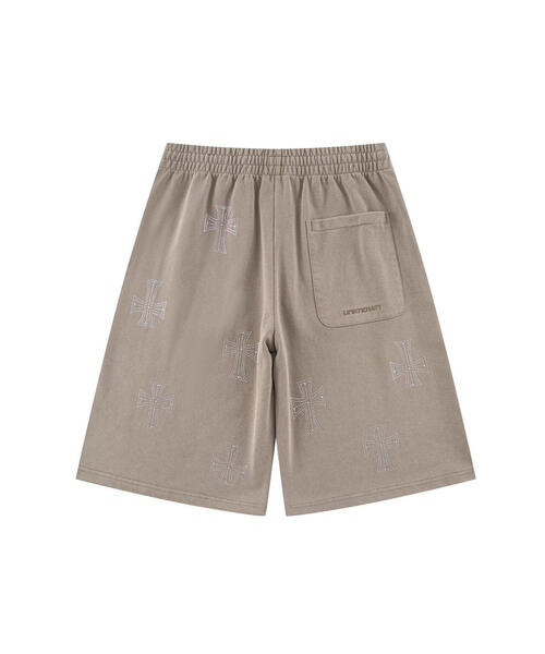 UNKNOWN LONDON(アンノウン・ロンドン)の「UNKNOWNLONDON/アンノウンロンドン/OUTLINE CROSS SWEAT SHORTS(スウェットパンツ・メンズ・ベージュ/レッド/ブラック・L/M/S)」の4枚目の写真