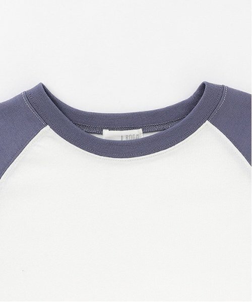 b・ROOM（ビールーム）の「【カイテキ天竺】ビッグシルエットラグランTシャツ（Tシャツ/カットソー・キッズ・スモークピンク/ブラック/チャコール/ブルー系その他・150cm/140cm/130cm/120cm/100cm/110cm）」の10枚目の写真