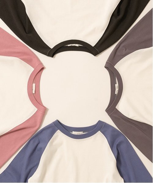 b・ROOM（ビールーム）の「【カイテキ天竺】ビッグシルエットラグランTシャツ（Tシャツ/カットソー・キッズ・スモークピンク/ブラック/チャコール/ブルー系その他・150cm/140cm/130cm/120cm/100cm/110cm）」の17枚目の写真