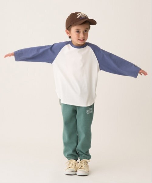 b・ROOM（ビールーム）の「【カイテキ天竺】ビッグシルエットラグランTシャツ（Tシャツ/カットソー・キッズ・スモークピンク/ブラック/チャコール/ブルー系その他・150cm/140cm/130cm/120cm/100cm/110cm）」の22枚目の写真