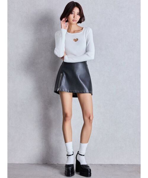 セール】サイドZIPスカートライクショートパンツ（スカート）｜GYDA