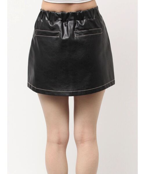 GYDA（ジェイダ）の「サイドZIPスカートライクショートパンツ（スカート・レディース・ブラック/ベージュ・FREE）」の7枚目の写真